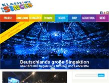 Tablet Screenshot of klasse-wir-singen.de